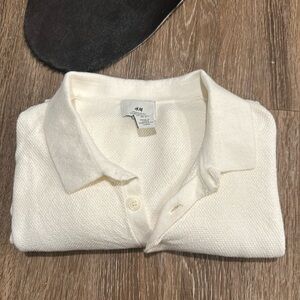 NEW Men’s H&M polo waffle knit